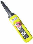 Пульт ХАС-А4813К, 4 кнопок, 1 скор., авар. стоп, ключ - kranelektro.ru - Екатеринбург