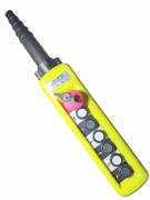 Пульт ХАС-А6813К, 6 кнопок, 1 скор., авар. стоп, ключ - kranelektro.ru - Екатеринбург