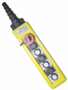 Пульт ХАС-А6913К, 6 кнопок, 2 скор., авар. стоп, ключ - kranelektro.ru - Екатеринбург